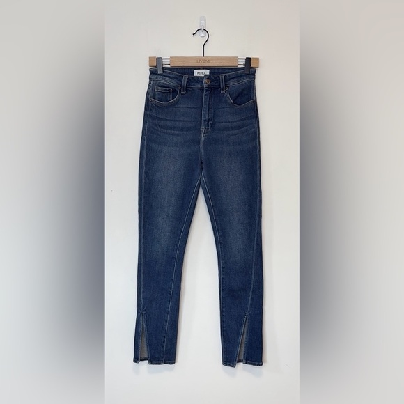 Pistola Teagan Front Slip High-Rise Vented Slim Jeans , sz 27 - Picture 2 of 11